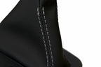Leather Automatic Shift Boot Cover for BMW E38 (1995–2001) Black Gray Stitch