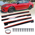Side Skirts Extension for Toyota Camry SE XSE (2018–2024) Gloss Black w/Red Line