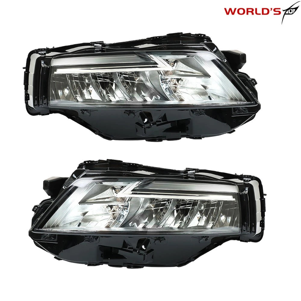 Set of 2 LED Headlights for Nissan Rogue SL/SV (2021–2023) Chrome Housing