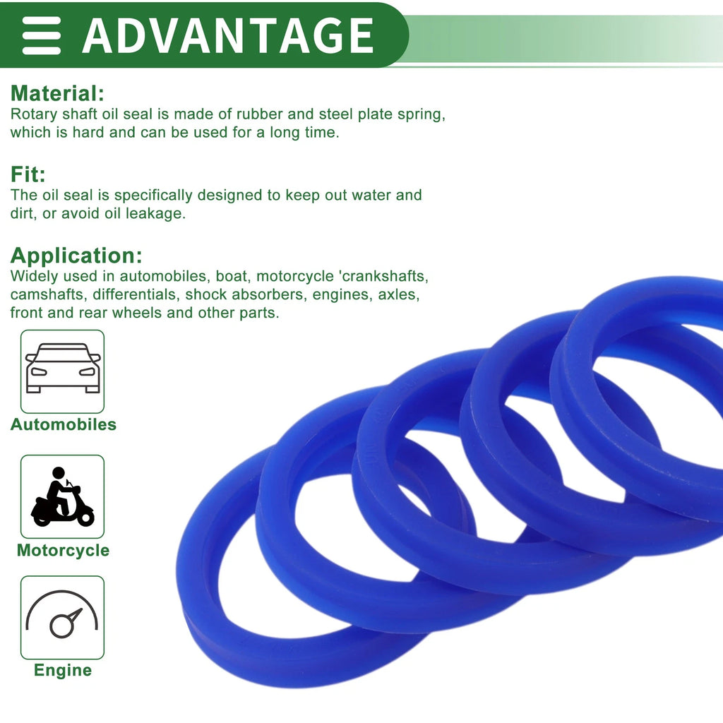 Set of 5 Oil Seal Rotary Shaft Seal 40x50x7mm for Various Models