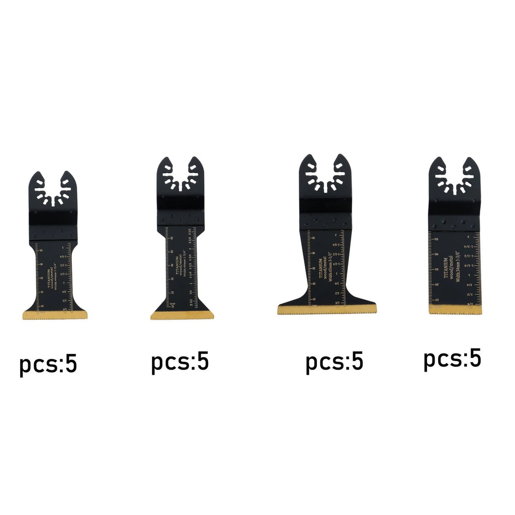 20 PCS Titanium Metal Cutting Blades for Universal Multitool