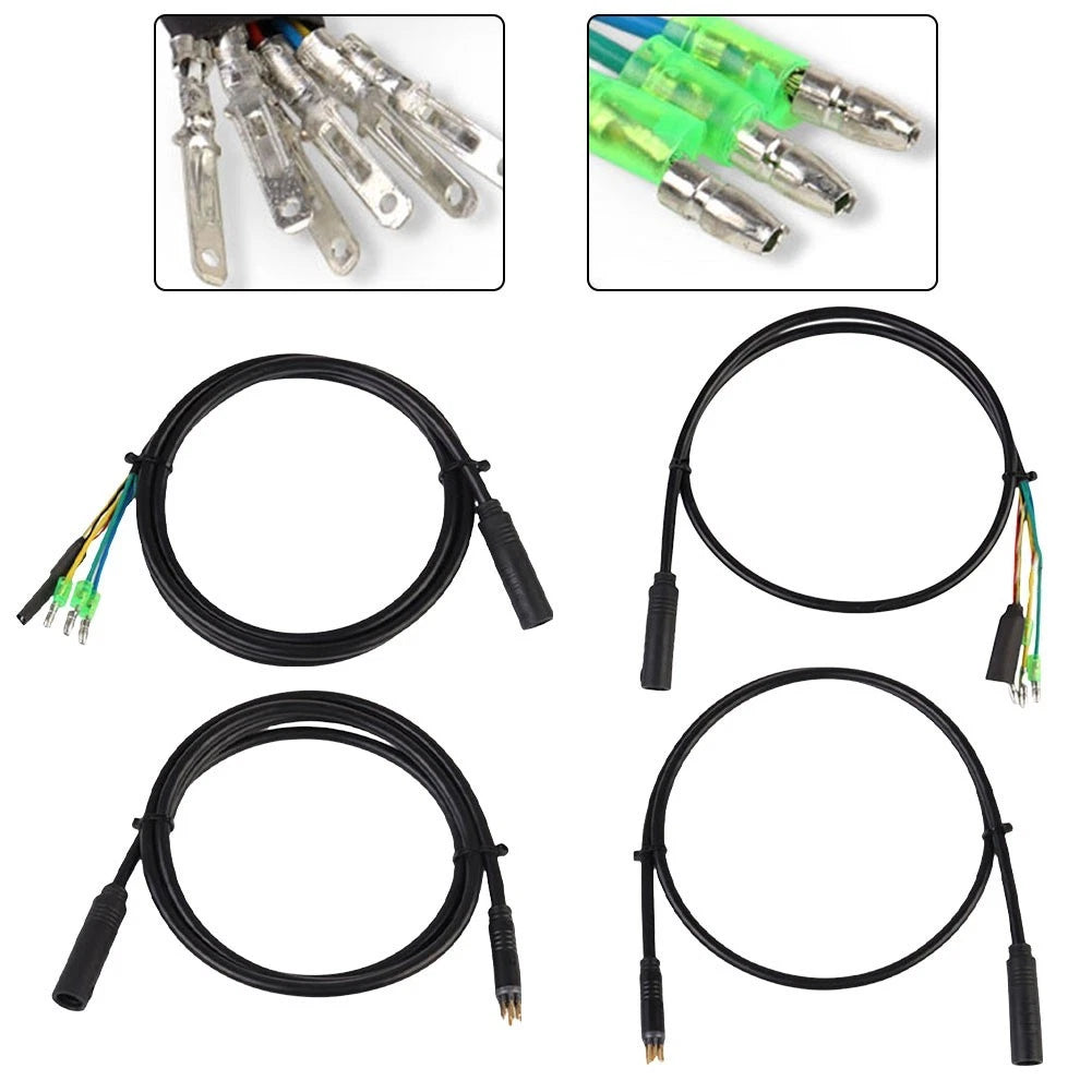 Electric Bike Motor Extension Cable 9 Pin Waterproof 80cm 130cm