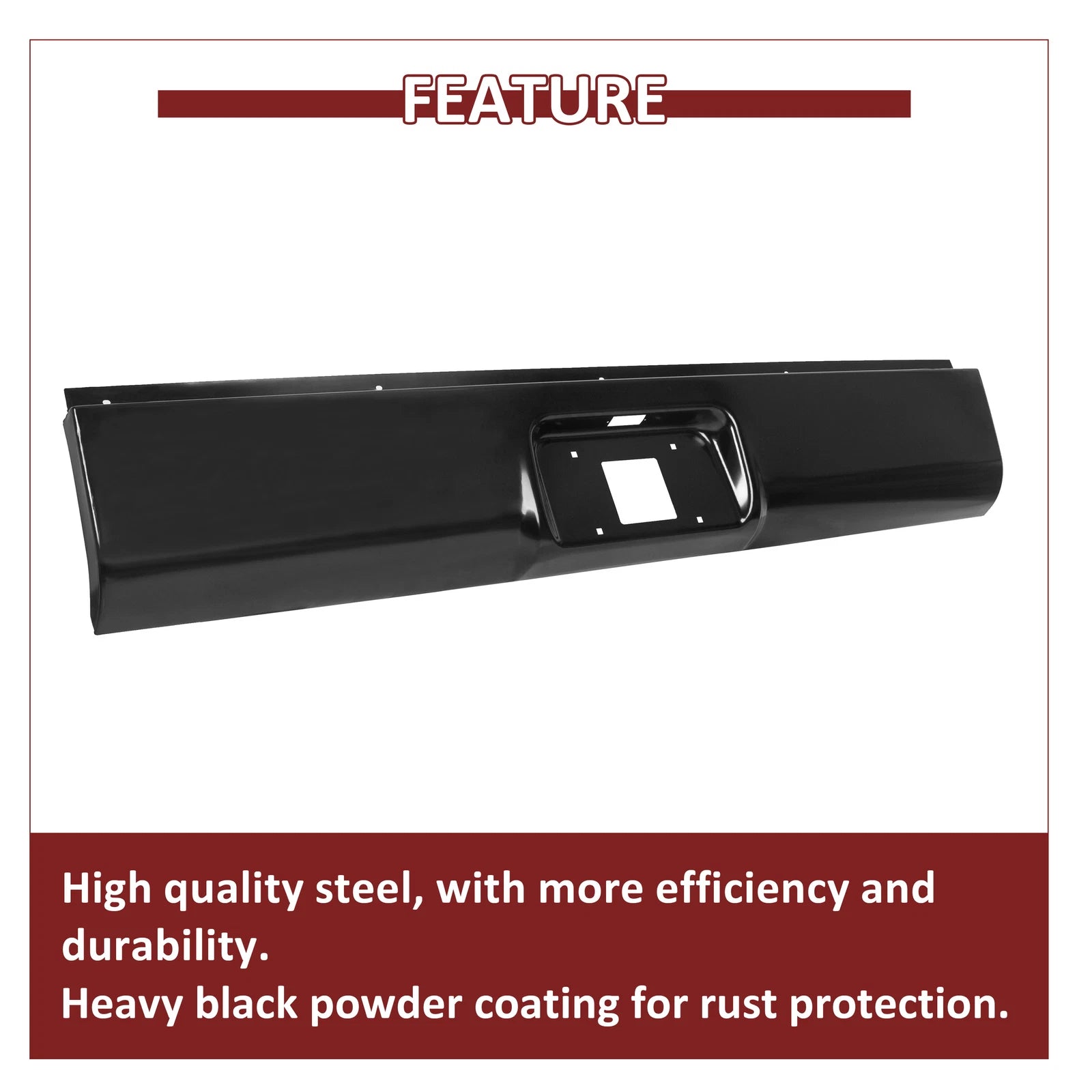 Rear Bumper Roll Pan with LED License for Chevy Silverado GMC Sierra (1999–2007)