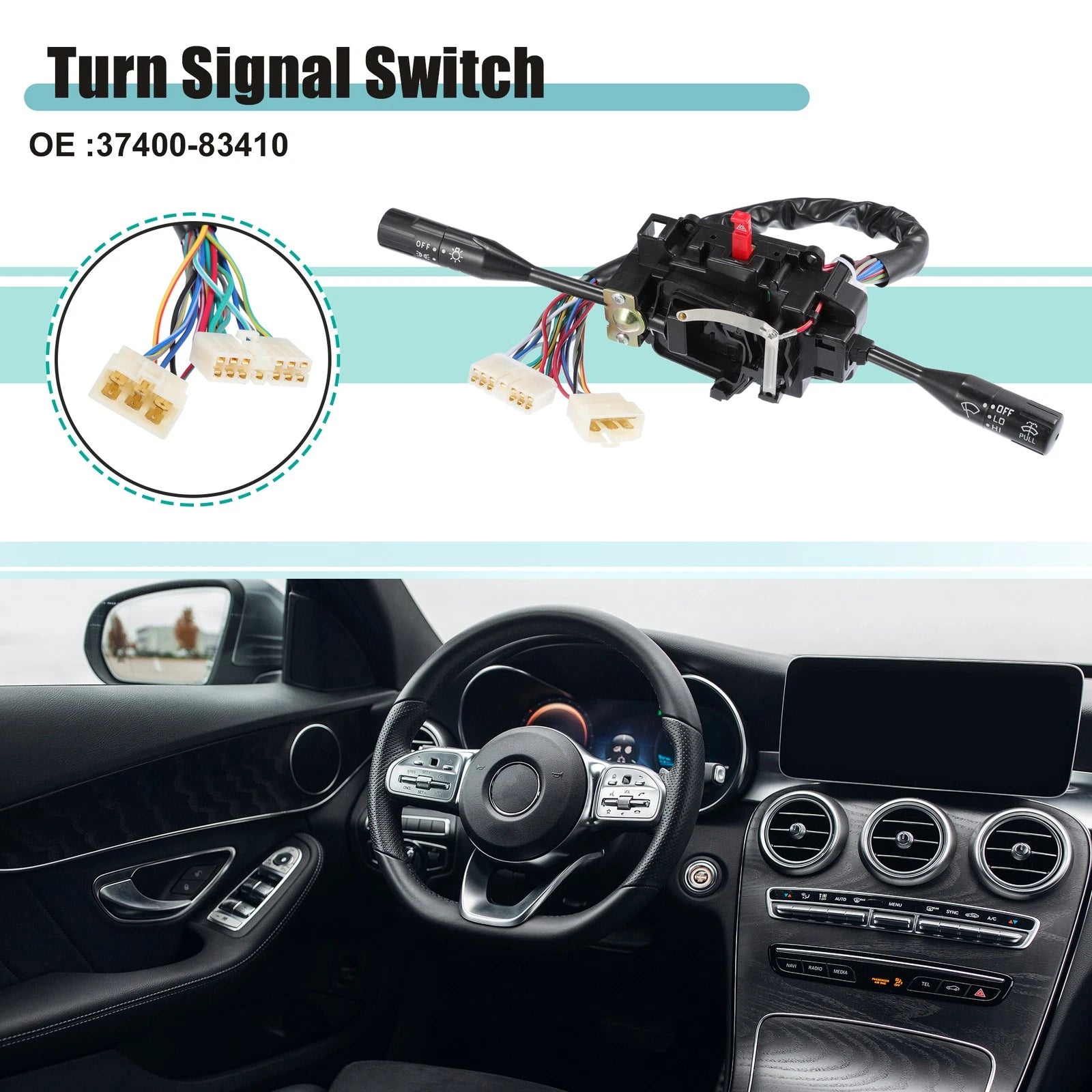 Turn Signal & Windshield Wiper Switch for Suzuki Samurai (1986–1995) 786527707812