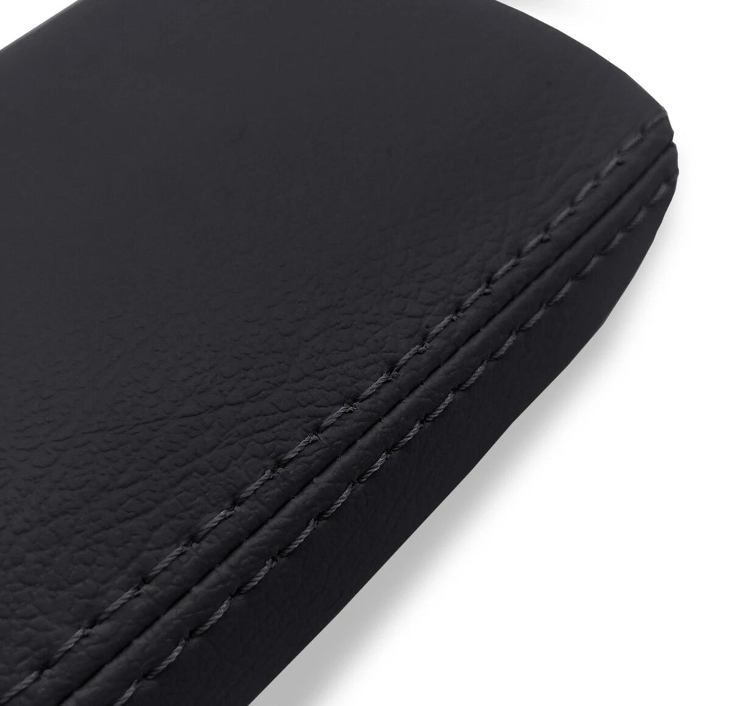 Armrest Door Panel Cover for Acura TSX (2004–2008) Black PVC Leather