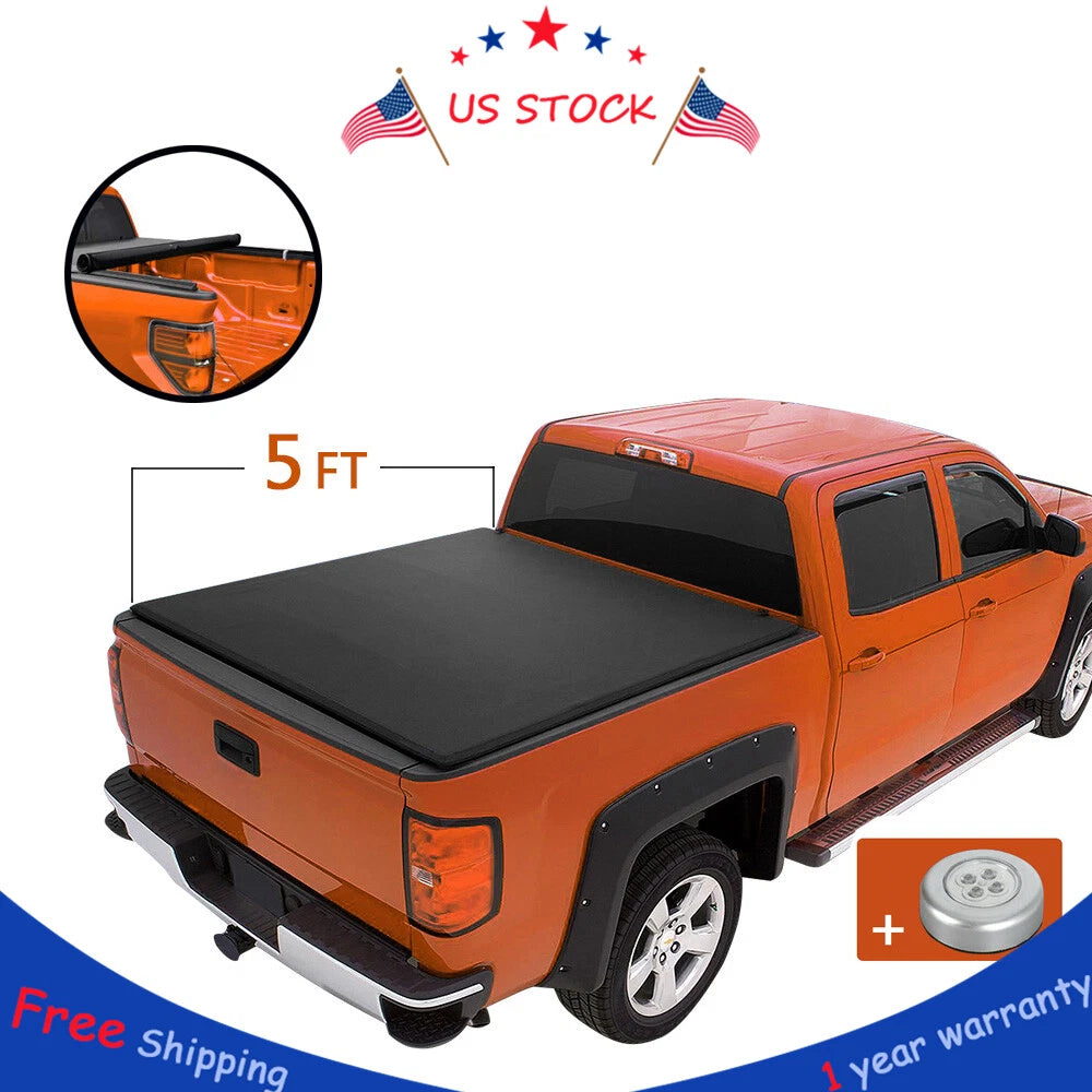 5FT Soft Roll-Up Tonneau Cover for Ford Ranger T6 (2014–2018)