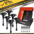 Set of 6 Ignition Coils & Spark Plugs for Nissan Altima Maxima (2007–2018)