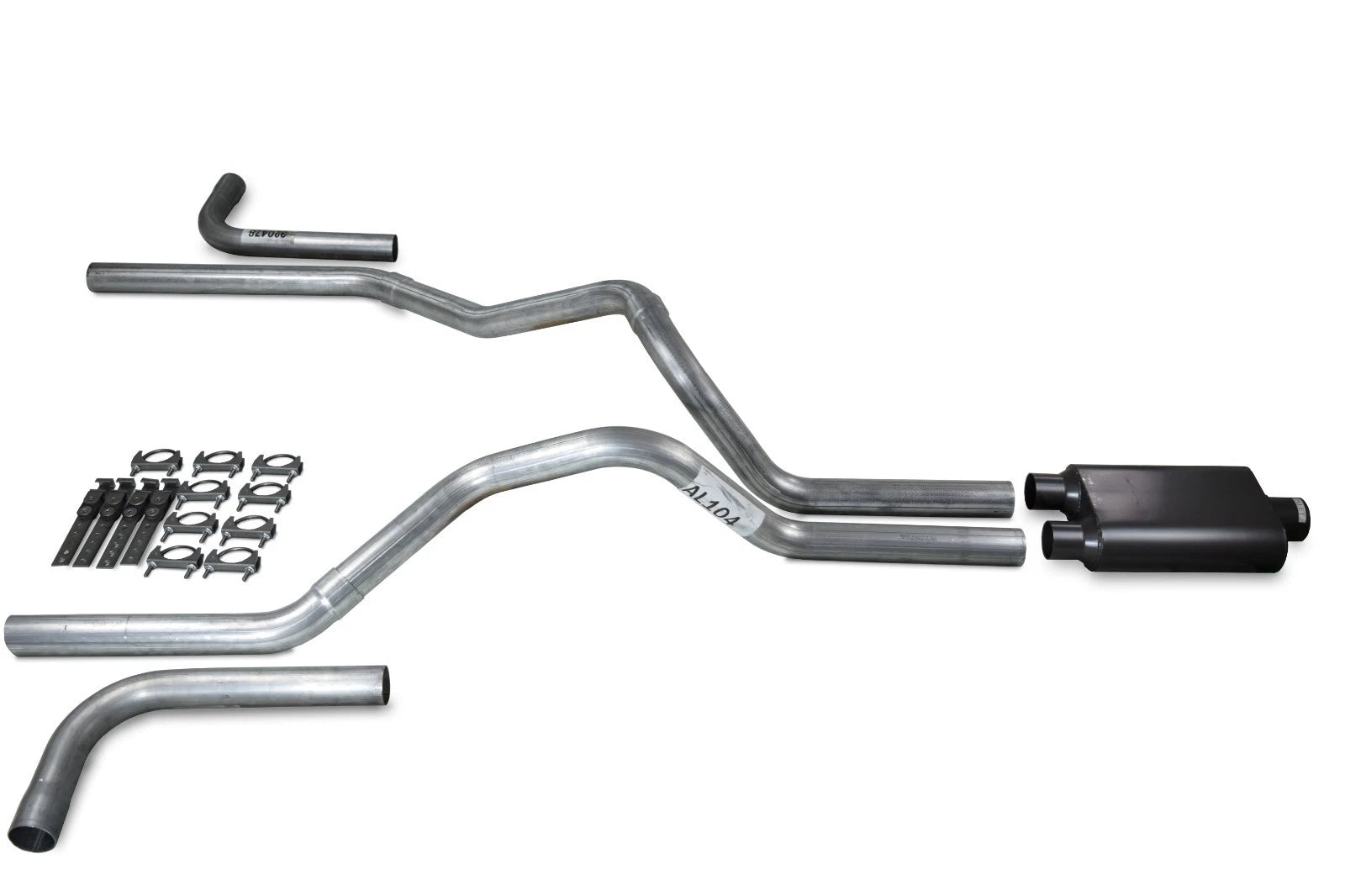 2.5" Dual Exhaust Kit for Ford F-150 (2004–2014) 2 Chamber Muffler Side Exit