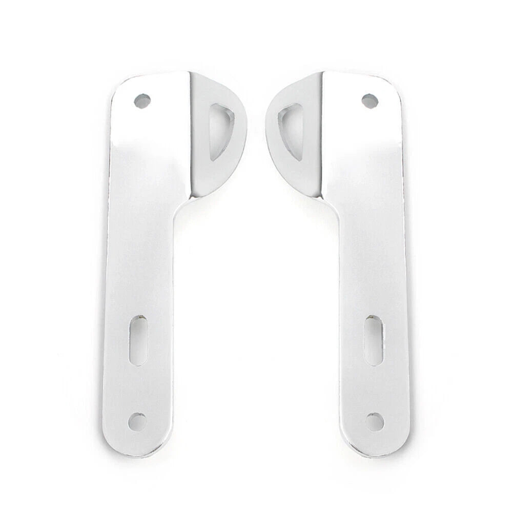 Set of 2 Chrome Trailer Hook Tie-Down Brackets for Harley Touring