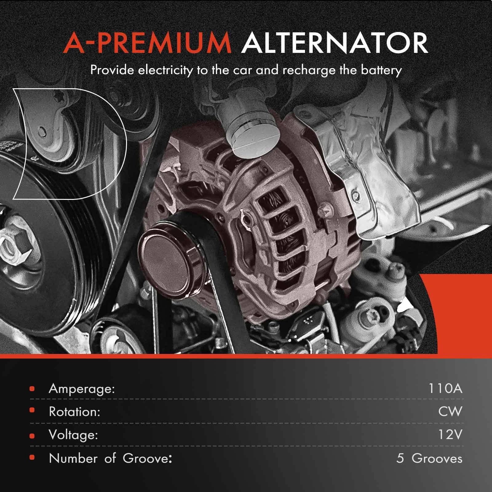 Alternator for Subaru Forester, Impreza (2011-2014) 2.5L 110A