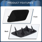 Front Left Washer Nozzle Cover Cap for Audi A3 8V (2013–2016) 1 Pcs Black