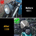 Motorcycle Headlight Windshield for Round 5-7 Inch Headlight (Universal)
