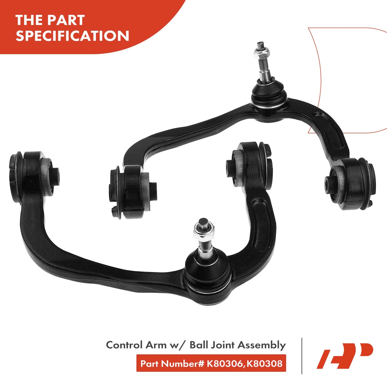 6X Front Upper Control Arm with Ball Joint for Ford F-150 (2004-2005)