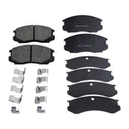 Set of 4 Front Ceramic Brake Pads for Mitsubishi Mirage (1991–2000)
