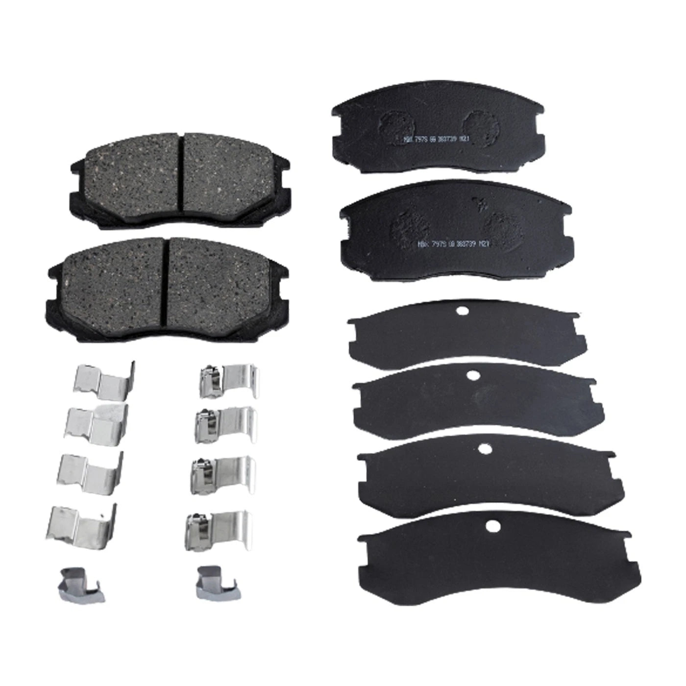 Set of 4 Front Ceramic Brake Pads for Mitsubishi Mirage (1991–2000)