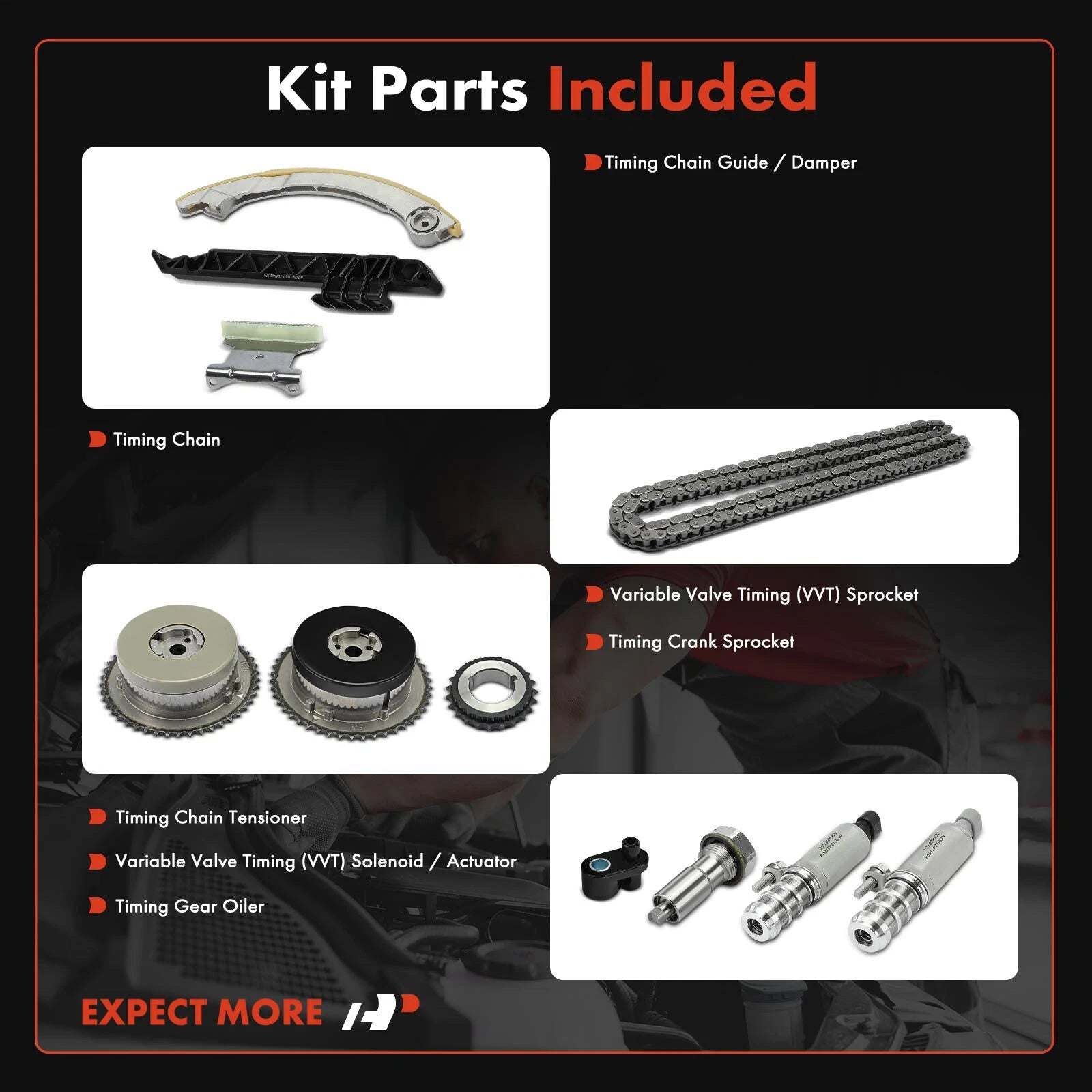 11x Timing Chain Kit for Chevrolet Equinox (2010)
