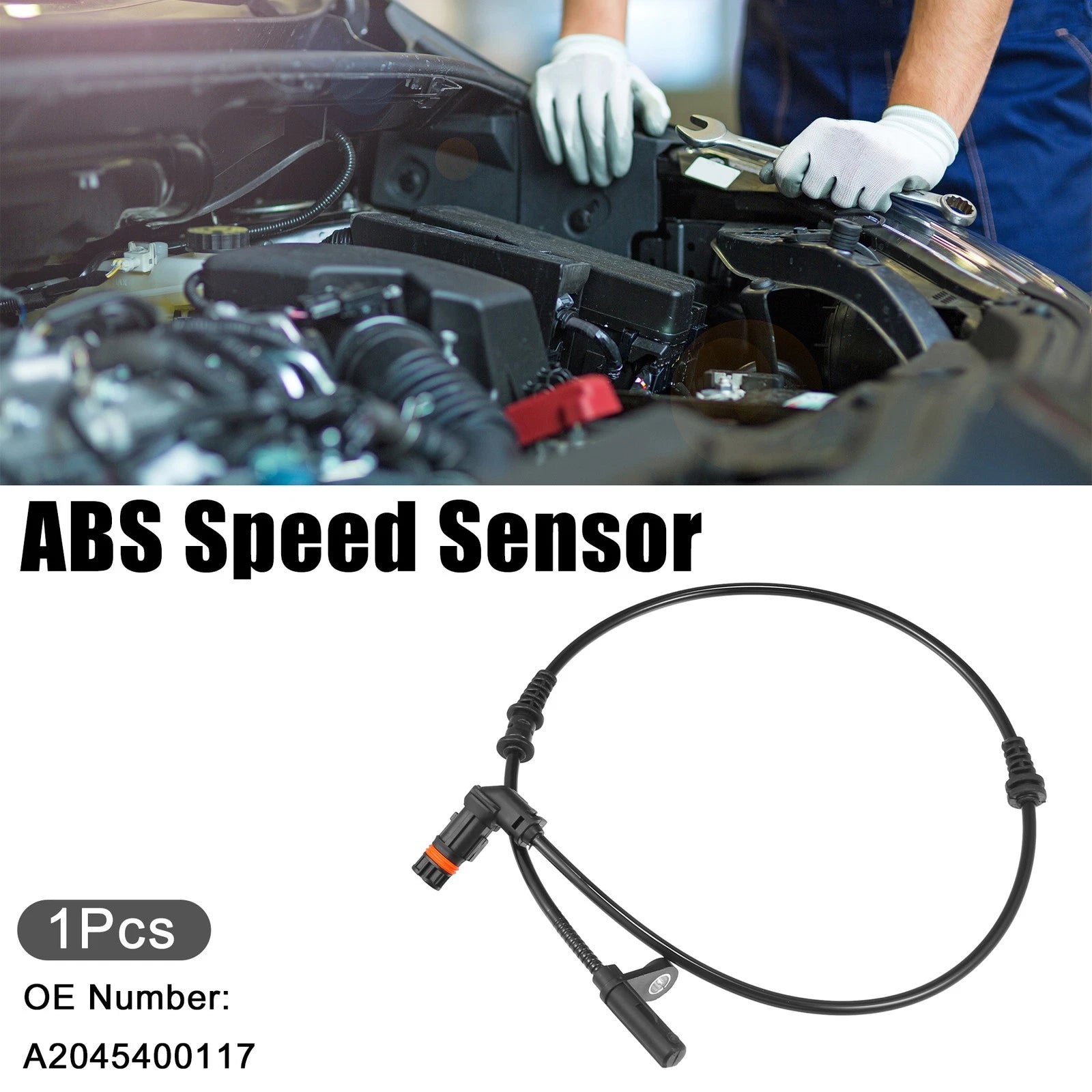 Front Left Right ABS Sensor for Mercedes-Benz C300 (2008–2011) No.A2045400117