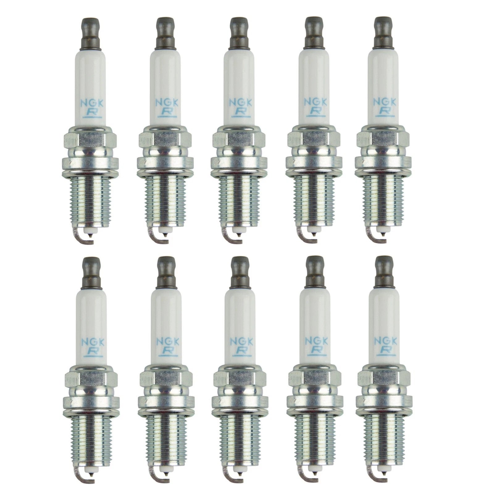 Set of 10 NGK Laser Platinum Spark Plugs (Gap 0.032) for