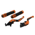 Orange Extendable Brake Clutch Levers Grips Set for BMW C650GT C600 (2012-2018)