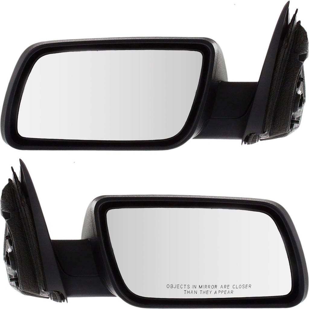 Set of 2 Power Mirrors for Ford Flex (2009–2012) Textured Black