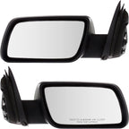 Set of 2 Power Mirrors for Ford Flex (2009–2012) Textured Black