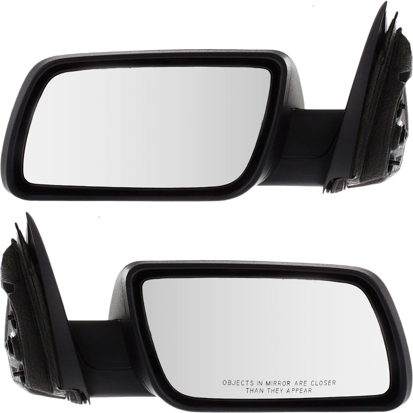 Set of 2 Power Mirrors for Ford Flex (2009–2012) Textured Black