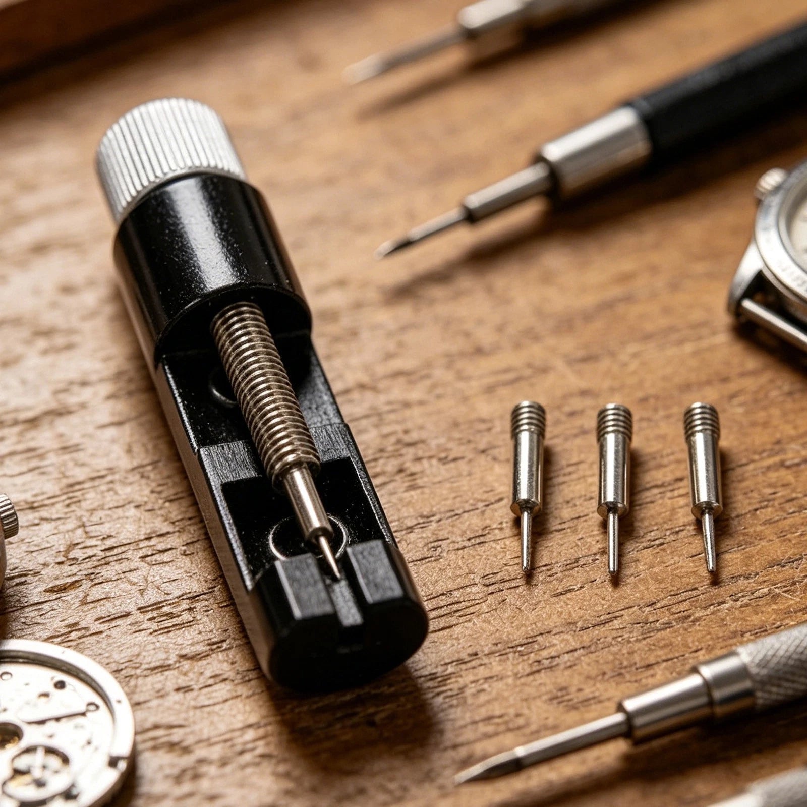 Metal Watch Strap Repair Tool Set with Link Pin Remover and Pins