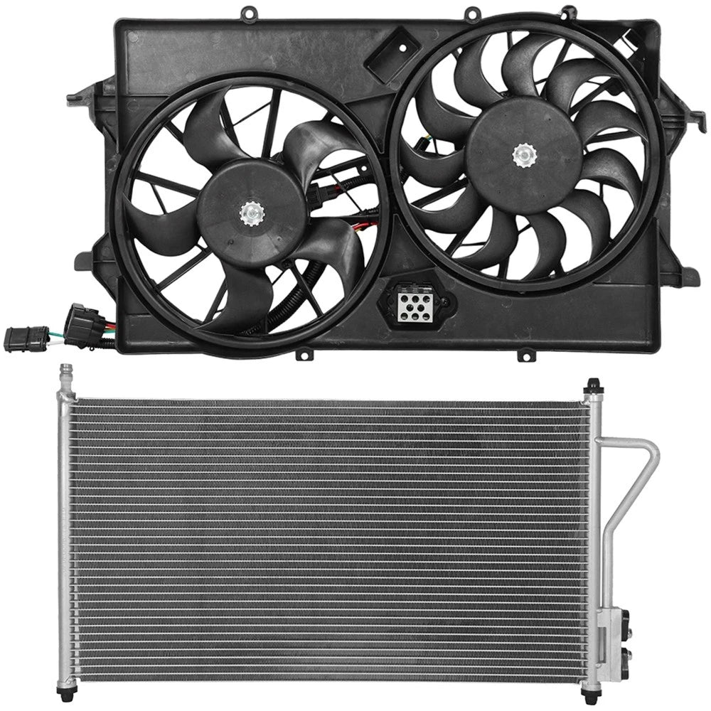 Electric AC Condenser Cooling Fan Kit for Ford Focus (2005–2007)