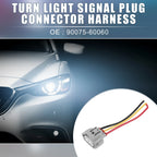 Set of 2 Turn Light Signal Plug Connector Harness 90075-60060 for Toyota