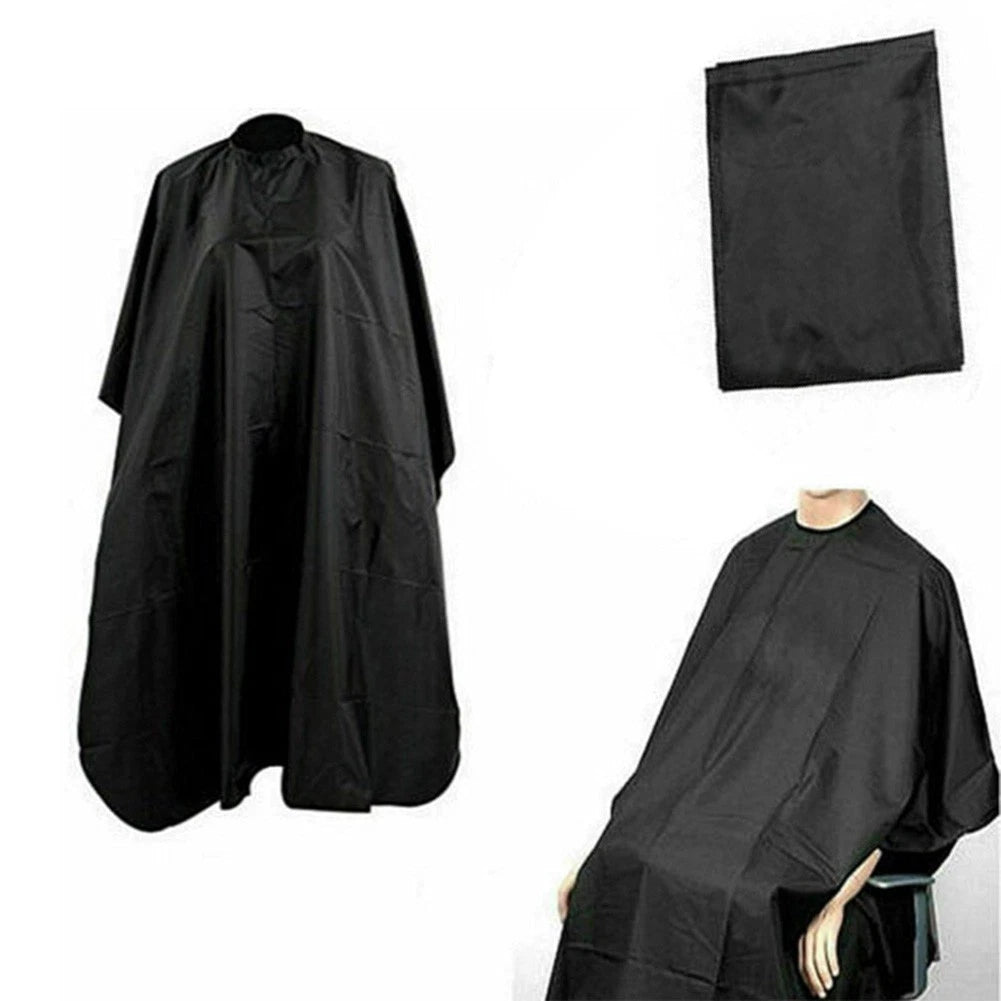 Waterproof Hair Cape for Salon Protection (140x90cm) - Black