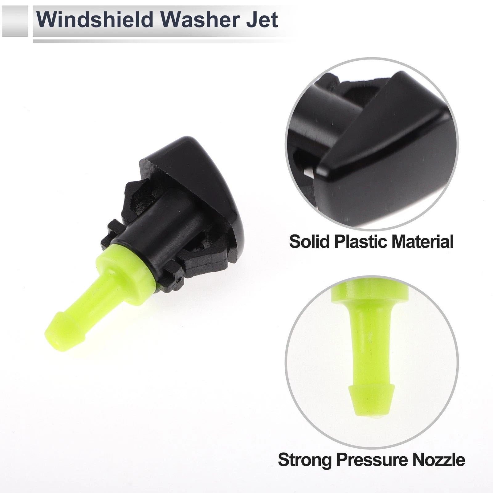 Washer Nozzle Set of 5 w/ Hose Connector for Chevrolet (No. 15878745)