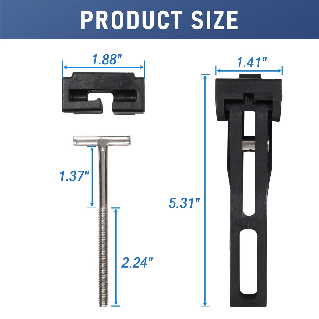 Set of 2 Replacement Clamps for Hard Tri-Fold Tonneau Cover