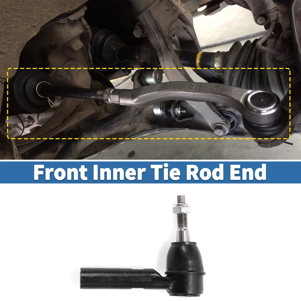 2X Front Outer Tie Rod End Links for Chevrolet Camaro (2012–2015) V6 3.6L