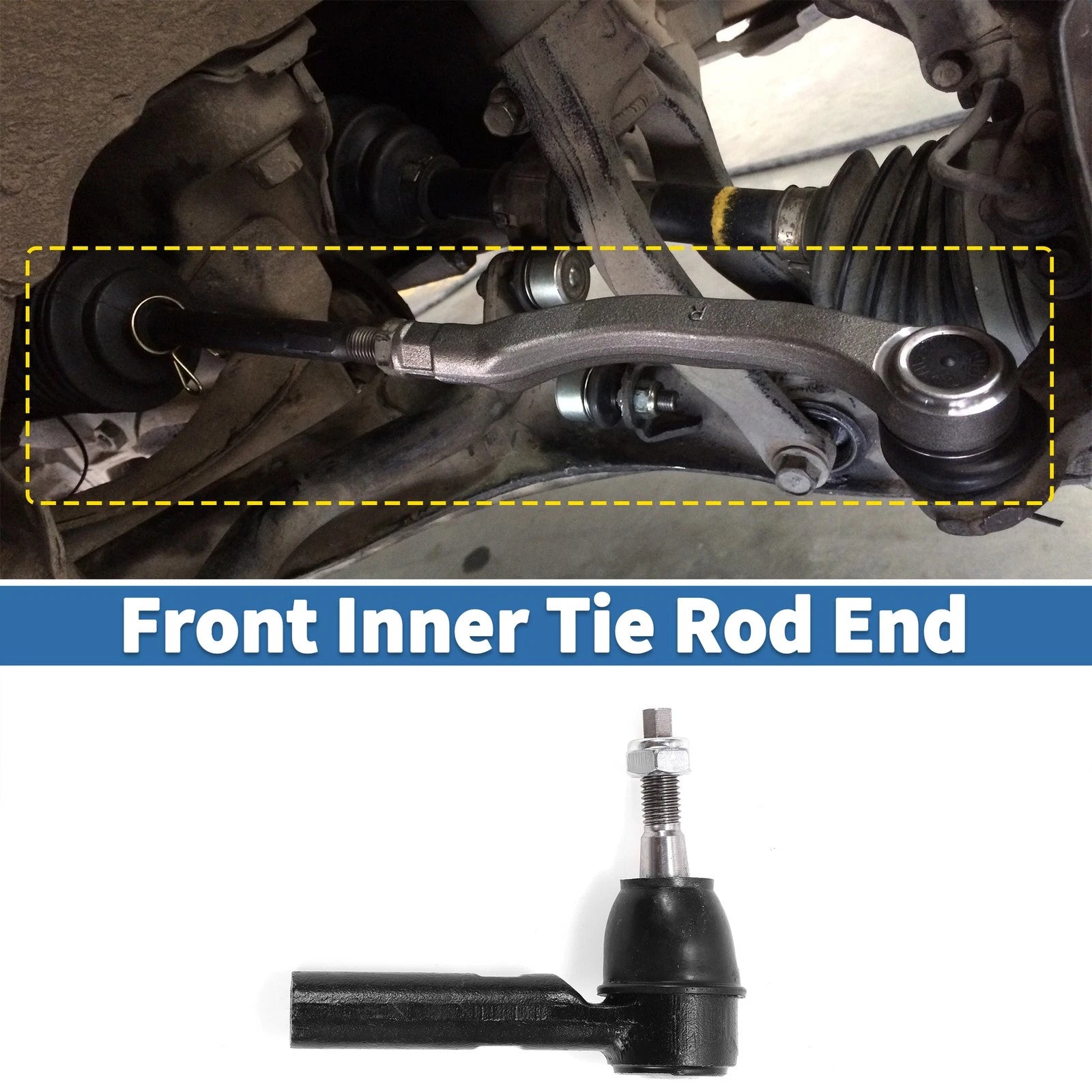 2X Front Outer Tie Rod End Links for Chevrolet Camaro (2012–2015) V6 3.6L