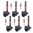 6X Ignition Coil & Spark Plug for Mercedes-Benz ML350 (2012–2015) A1579060100