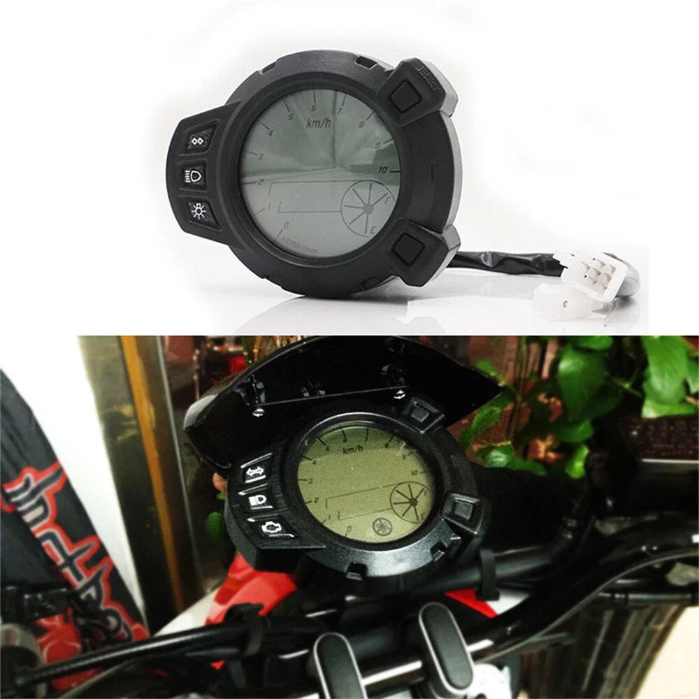 Multi-Function LCD Meter for Motorcycle Odometer Tachometer