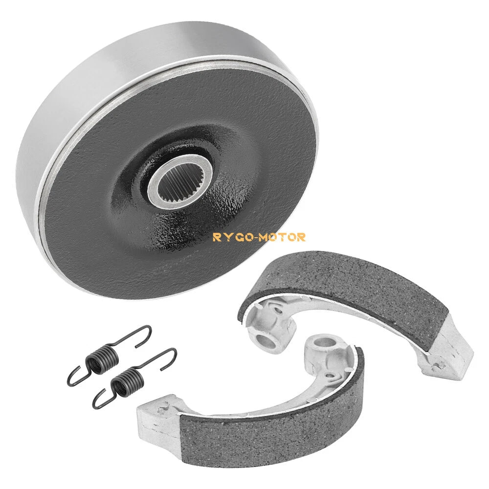 Rear Brake Drum Hub & Shoe Spring Kit for Yamaha Big Bear 250 400 Kodiak 400 (1990–2006)