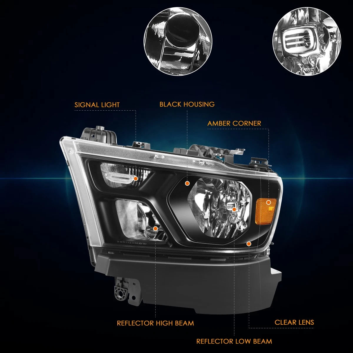 OE Style Projector Headlight Lamp for Nissan Altima (2016–2018)