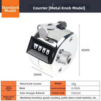 Metal Tally Counter 0-9999 for Manual Press Counting Tool