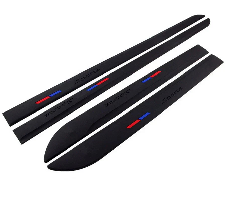 4 Pcs PVC Soft Rubber Door Sill Garnish Trim Cover for Car (Various Years)