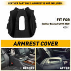 Center Console Lid Armrest Cover for Cadillac Escalade (2015–2020) Leather Pad