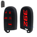 Silicone Remote Key Fob Shell Cover Case for Jeep Chrysler Dodge (2014–Up)