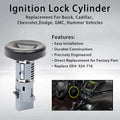 Ignition Switch Lock Cylinder & Tumbler Repair Kit for Chevy GMC Cadillac (2005–2014)