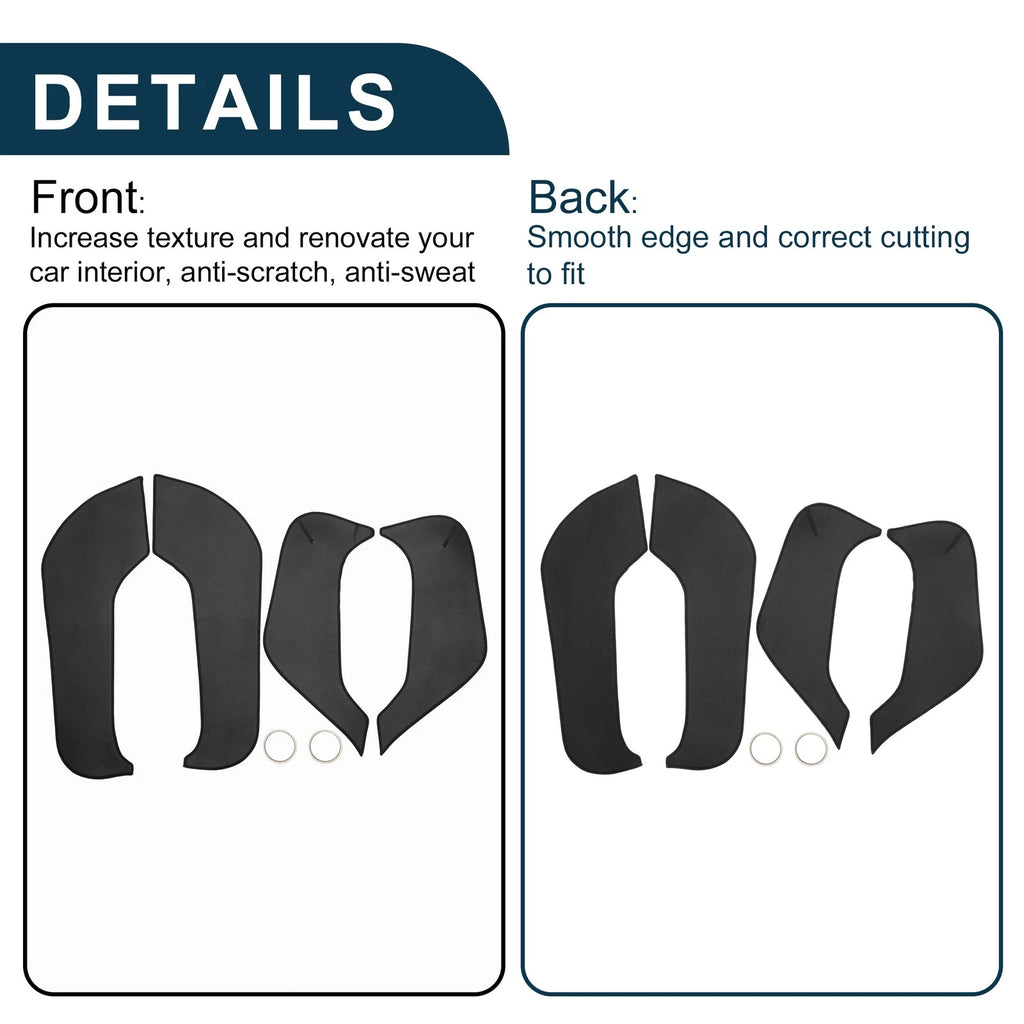 Set of 1 Car Door Leather Anti Kick Pad Sticker for BMW X3 (2018–2020)