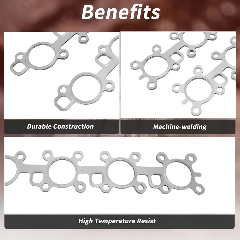 2 x Exhaust Manifold Header Gaskets for Toyota Land Cruiser (2008-2021)