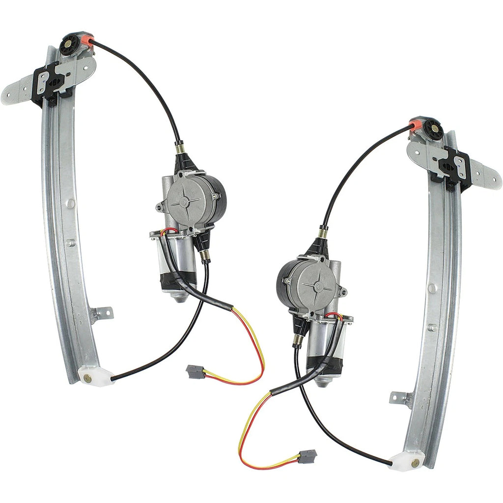 Power Window Regulator Set for Lincoln Town Car (1998–2011) Rear with Motor