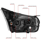 OE Style Black Housing Amber Corner Headlight for Ford Transit 150-350 (2015–2023)
