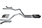 2.5" Dual Exhaust Kit for Ford F-150 (2004–2014) 2 Chamber Muffler Corner Exit