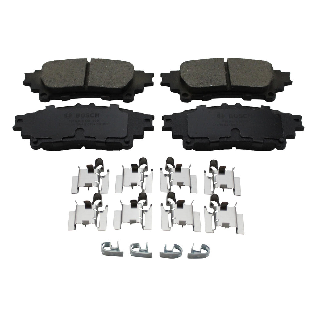 Set of 4 Bosch QuietCast Rear Ceramic Brake Pads for GS350 IS350 RX450h Prius V Sienna (2010–2020)