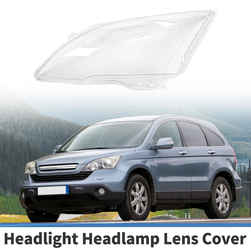 1 Pcs Headlight Lens Cover for Honda CR-V (2007–2011) PC Clear